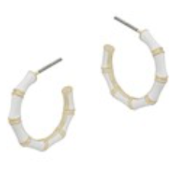 CL71- 20mm Epoxy Bamboo Hoops (multiple colors available) - Thumbnail (Preview) 3