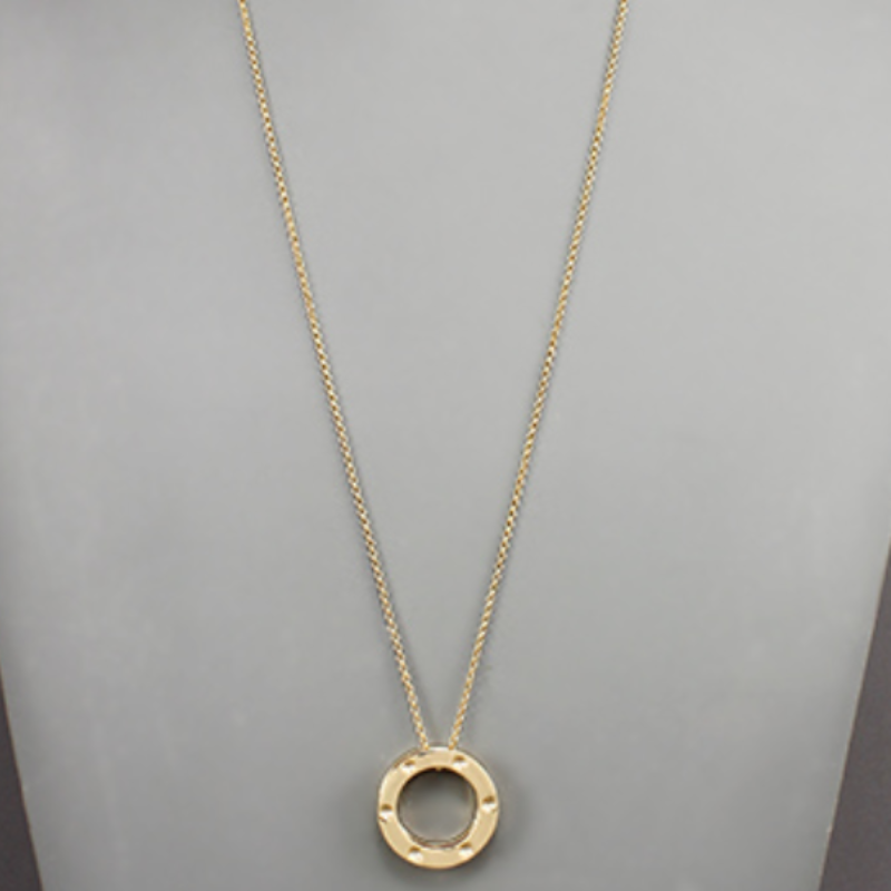 M107-Ring Drop Necklace Main Image