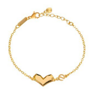 BR16-HEART e 18K GOLD-PLATED STAINLESS-STEEL "HEARTS" BRACELET