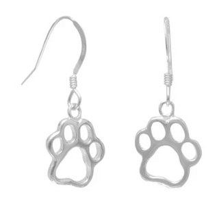 C137-Cut Out Paw Print Earrings