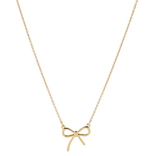 Y85- Bow Pendant Necklace