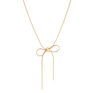 Y55-Snake Chain Bow Necklace