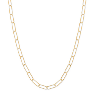 CL35-18" 14/20 Gold Filled Paperclip Necklace