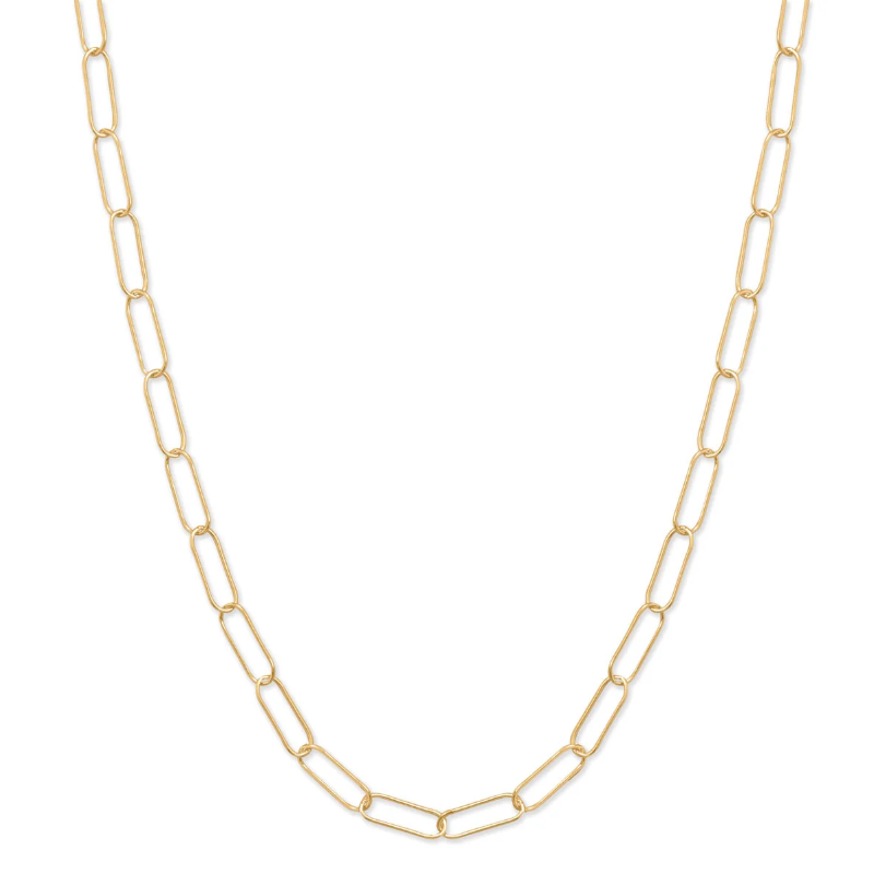 CL35-18" 14/20 Gold Filled Paperclip Necklace Main Image