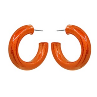 T92- Burnt Orange 30mm Metallic Color Coated Hoops