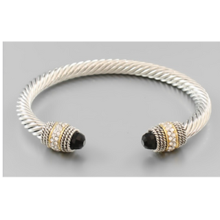 M83-2 Crystal Thick Cable Cuff