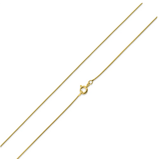 CL47- 14K Gold Plated Sterling Silver Snake Chain 0.7MM - Thumbnail 2