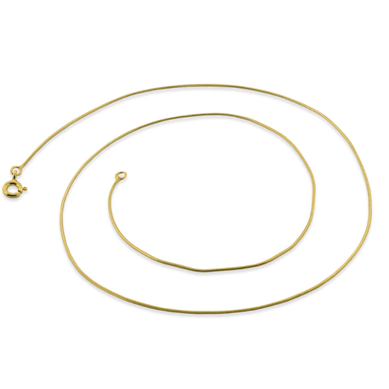 CL47- 14K Gold Plated Sterling Silver Snake Chain 0.7MM Main Image