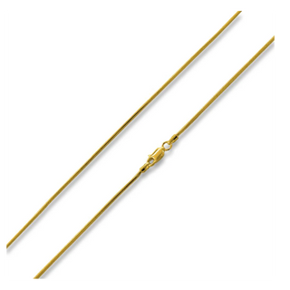 CL50- 14K Gold Plated Sterling Silver Snake Chain 1.5MM - Thumbnail 3