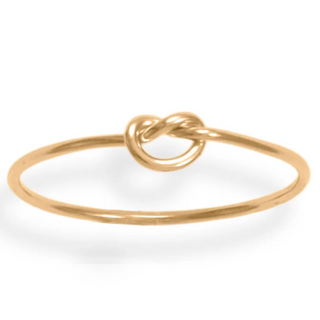 Y53-14/20 Gold Filled Thin Love Knot Ring