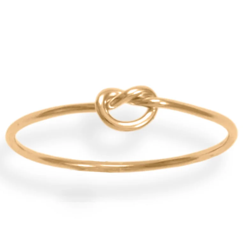 Y53-14/20 Gold Filled Thin Love Knot Ring Main Image