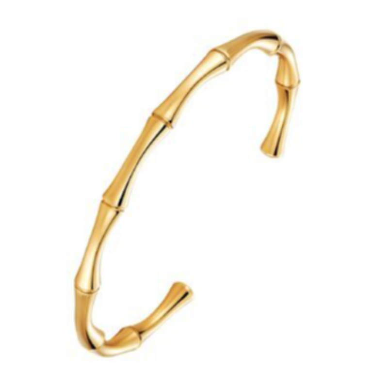 BB2- BAMBOO CUFF 18K GOLD-PLATED STAINLESS-STEEL BRACELET Main Image