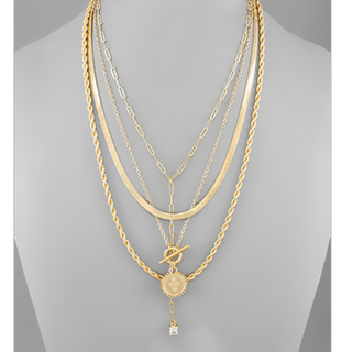 M87-Disk & Multi Chain Layer Necklace