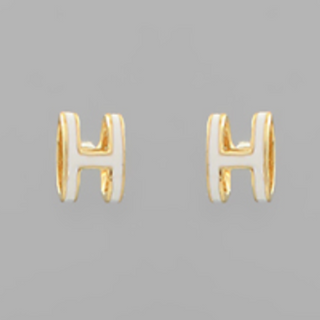 Y69- Ероху H Letter Studs