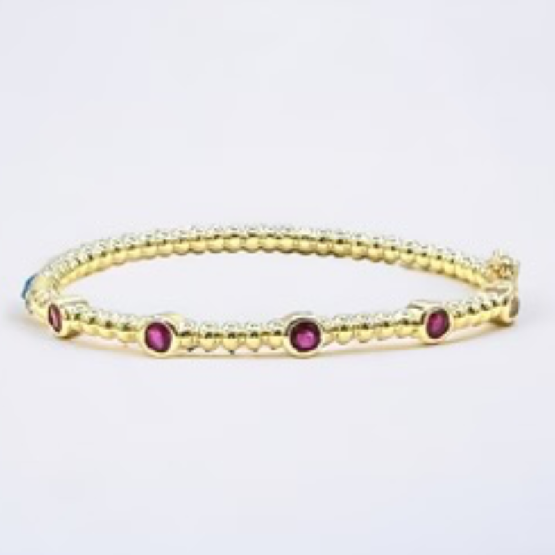 Y67- 18K Gold Colored CZ Bracelet - Thumbnail (Preview) 4