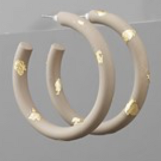 USC82- Gold Dot Paint Hoops (multiple colors available) - Thumbnail 7