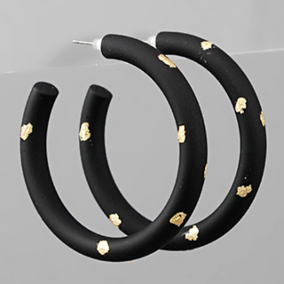 USC82- Gold Dot Paint Hoops (multiple colors available)