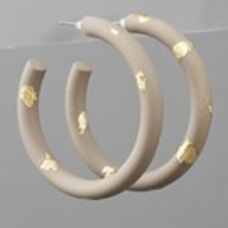 USC82- Gold Dot Paint Hoops (multiple colors available) - Thumbnail (Preview) 7