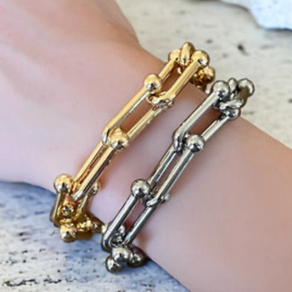 CL44-U-Shaped Hardware Large Link Bracelet