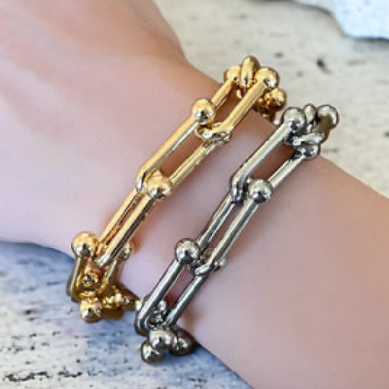 CL44-U-Shaped Hardware Large Link Bracelet Main Image