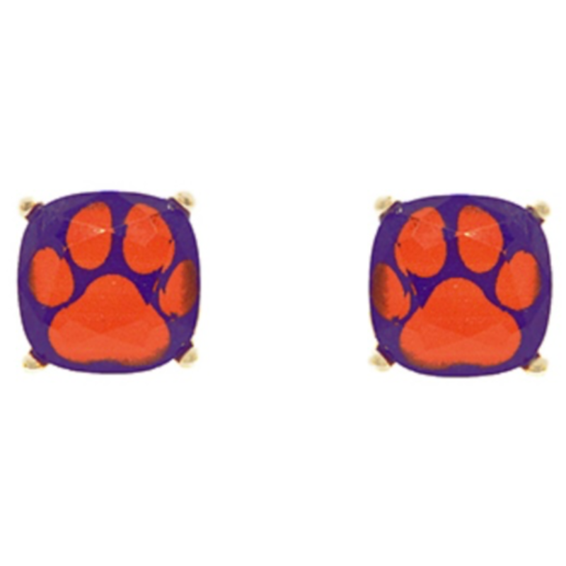 C10- Tiger Paw Stud Earrings Main Image