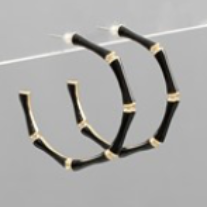 CL72- 1 1/2 “ Epoxy Bamboo Shape Earrings - Thumbnail (Preview) 10