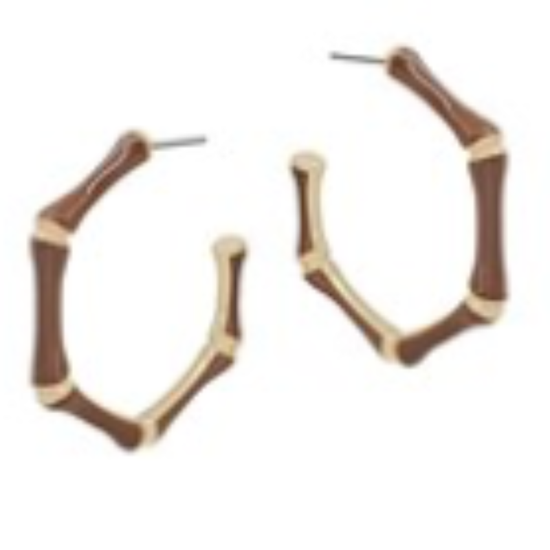 CL72- 1 1/2 “ Epoxy Bamboo Shape Earrings - Thumbnail (Preview) 16