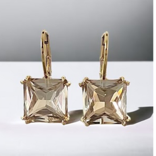 CL56- Swarovski Element Crystal Lever back Earrings (gold, silver & multiple color crystals available) - Thumbnail 12