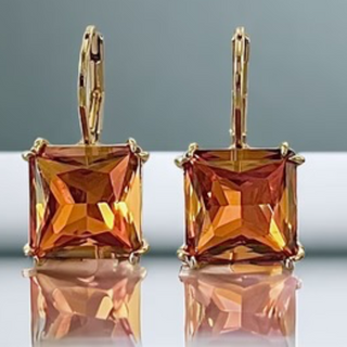 CL56- Swarovski Element Crystal Lever back Earrings (gold, silver & multiple color crystals available) - Thumbnail 8