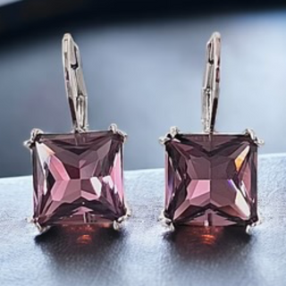 CL56- Swarovski Element Crystal Lever back Earrings (gold, silver & multiple color crystals available) - Thumbnail 3