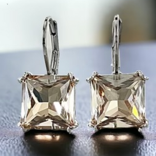 CL56- Swarovski Element Crystal Lever back Earrings (gold, silver & multiple color crystals available) - Thumbnail 11