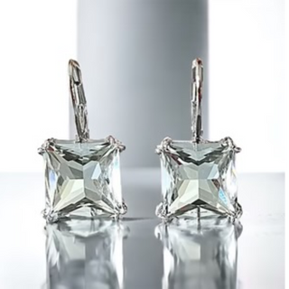 CL56- Swarovski Element Crystal Lever back Earrings (gold, silver & multiple color crystals available)