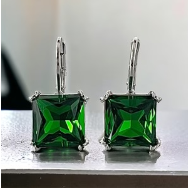 CL56- Swarovski Element Crystal Lever back Earrings (gold, silver & multiple color crystals available) - Thumbnail (Preview) 13