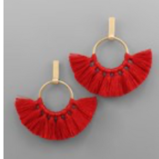 M103- Tassel & Bar Earrings (Multiple color options) - Thumbnail 5