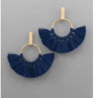 M103- Tassel & Bar Earrings (Multiple color options) - Thumbnail 6