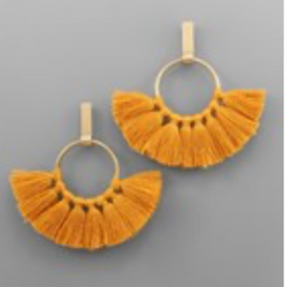 M103- Tassel & Bar Earrings (Multiple color options) - Thumbnail 4