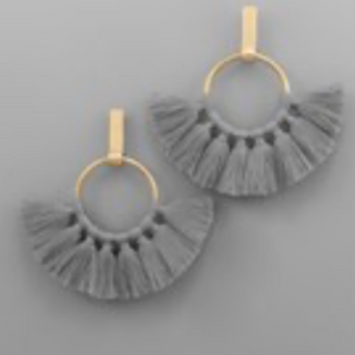 M103- Tassel & Bar Earrings (Multiple color options) - Thumbnail 3