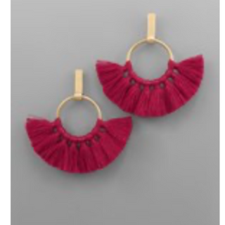 M103- Tassel & Bar Earrings (Multiple color options)