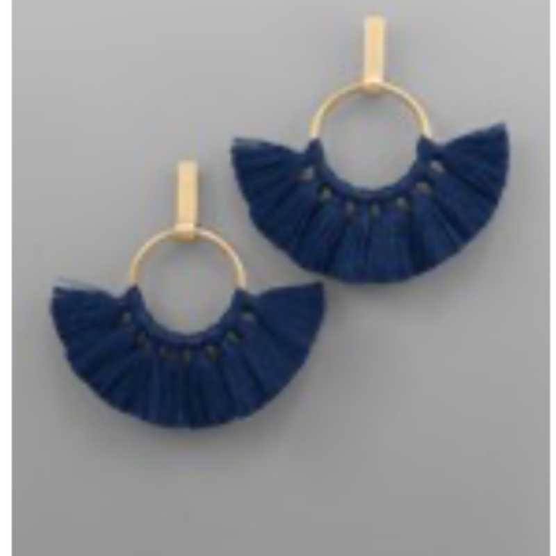 M103- Tassel & Bar Earrings (Multiple color options) - Thumbnail (Preview) 2