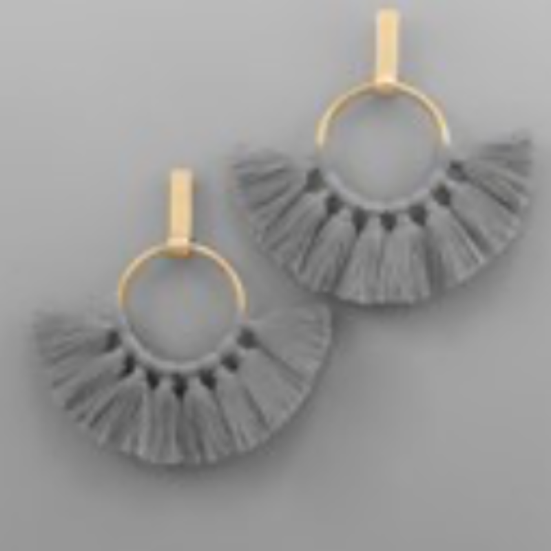 M103- Tassel & Bar Earrings (Multiple color options) - Thumbnail (Preview) 3