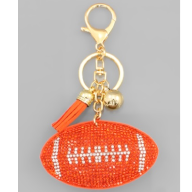 T54- Orange Bead Key chain Main Image