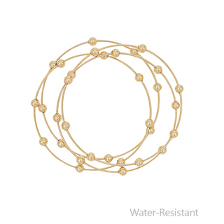 BR27- 4 Row CCB Ball Bangle Bracelet