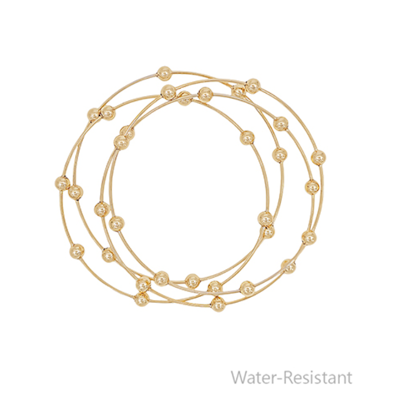 BR27- 4 Row CCB Ball Bangle Bracelet Main Image