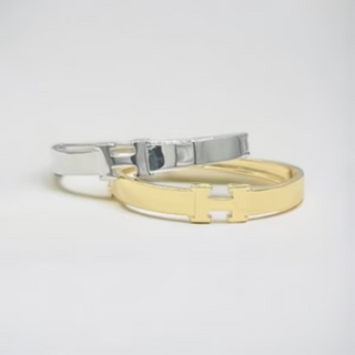 M73- 18K Gold/Silver H Inspired Bracelet