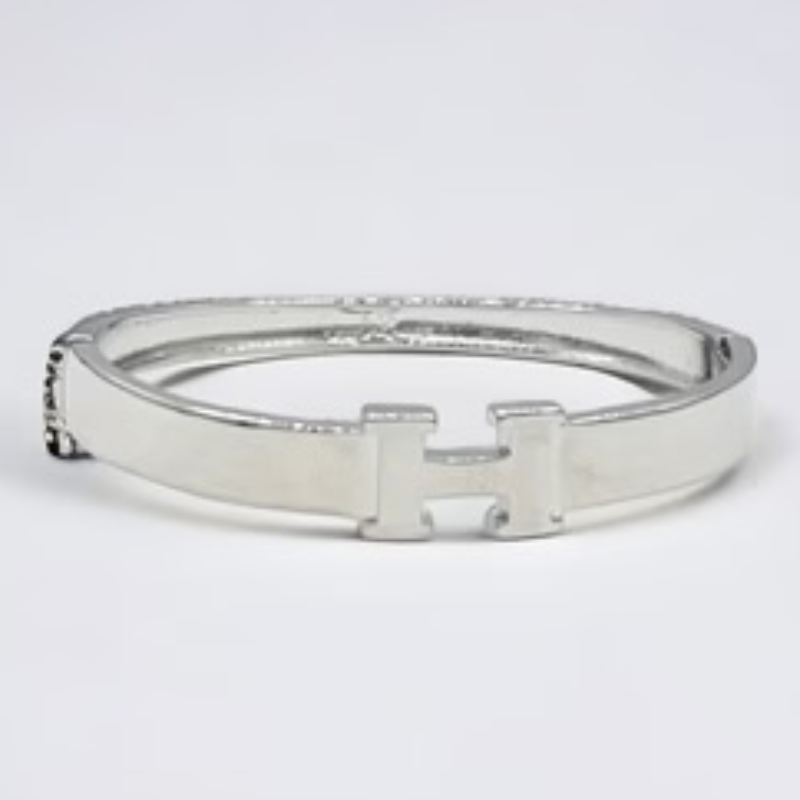 M73- 18K Gold/Silver H Inspired Bracelet - Thumbnail (Preview) 3