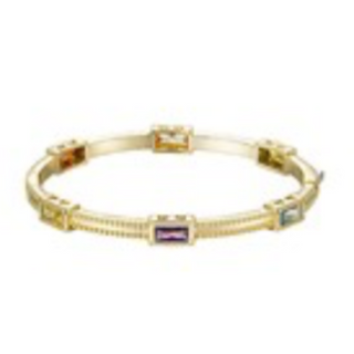 CL60- CZ Baguette Station Bracelet - Thumbnail 2