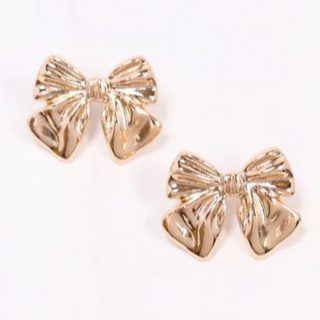 BZ9- Weasley Bow Earring- Gold