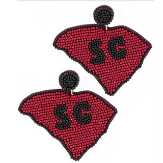 USC4-SC beaded ear rings