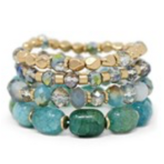 USC 57- 4 Layer Stone Bracelet - Thumbnail 4