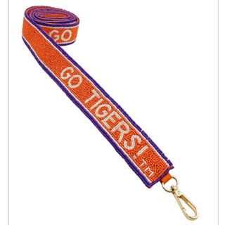 C75- Go Tigers! Beaded purse strap 